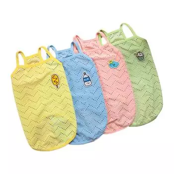 Милый жилет для кошек, одежда для собак, подтяжки, жилет для летних питомцев, футболка для пуделя йукширского терьера, для маленьких и средних собак, жилет для кошек XS синий