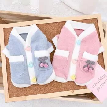 Милый жилет, одежда для собак, осенне-зимняя одежда с плюшевыми мишками, зимняя утепленная теплая одежда для маленьких щенков померанского шпица, одежда для маленьких собак XS