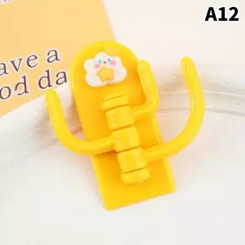 Милый Животный Креативный Мультяшный Красочный Три Крючка Без Следов Бесплатный Удар Крючок Гостиная Спальня Вращающийся Многоцелевой Крючок