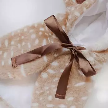 Милый зимний плащ для питомца, рождественская одежда для собак и кошек, накидка с оленями, забавный рождественский костюм для питомца, шляпа, украшения, аксессуары 34*43*20cm