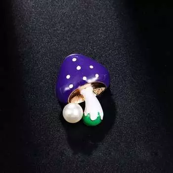 Милый значок с рисунком из мультфильма, булавка на лацкан, ювелирное изделие, подарок, эмалированные булавки с грибами, броши с растениями, брошь на заказ, забавная 2.5*3cm