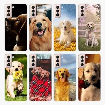 Милый золотистый ретривер для Samsung Galaxy S22 Pro S21 S20 FE Ultra S10 S10E Lite S9 S8 Plus S7 S6 Edge мягкий чехол для телефона Samsung S22 Ultra