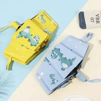 Милый зонт в виде динозавра, автоматический зонт, портативный складной зонт, зонт от солнца, деловой зонт для мальчиков и девочек