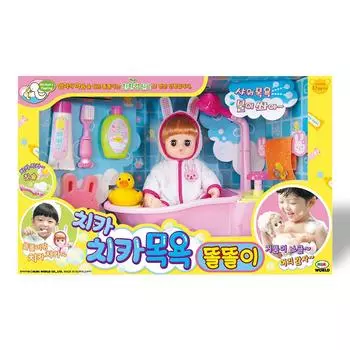 [Mimi World Official] Chika Chika Bath Умные игрушки с популярными корейскими персонажами