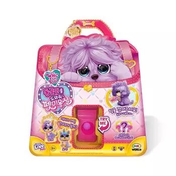 [Mimi World Official] Dongeul Pet Beauty Salon - Фиолетовый, популярные корейские игрушки-персонажи