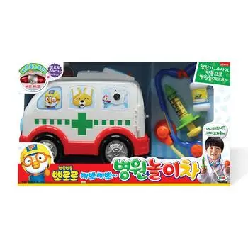 [Mimi World Official] Игрушечная машинка Pororo Hospital, популярные корейские игрушки с персонажами