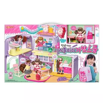 [Mimi World Official] Пойдем в школу! Little Mimi Bag School, популярные корейские игрушки-персонажи