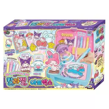 [Mimi World Official] Sanrio Characters Color Gel Art Box, популярные корейские игрушки-персонажи