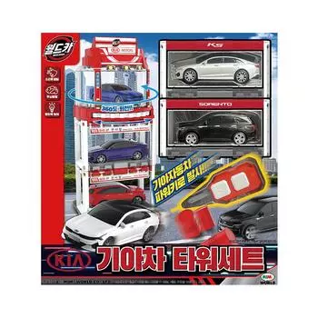 [Mimi World Official] World Car Kia Tower Set, популярные корейские игрушки-персонажи