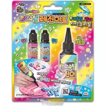 Mimi World Resin Art Сменный блок цветного смоляного геля большой емкости _ Новый продукт, большая емкость (50г) Корейские популярные игрушки