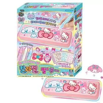 Mimi World Sanrio персонажи цветной гелевый пенал украшения корейские популярные игрушки