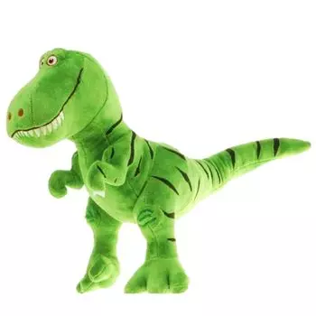 MIMIA Dinosaur Plush Kids Birthday Fluffy Body Pillow Toy, 40cm, Gift, T-Rex, Gift, T-Rex (Green) зелёный