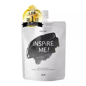 Mimicul Inspire Me! Bubble Pack 160g Foam Face Wash Foam Pack Pore Care Charcoal Face Wash Charcoal Powder Booster Moisturizing Time Saving LDK Best B