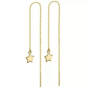 MinaMaMa длинная тонкая цепочка из нержавеющей стали с кисточками и звездами, серьги-бабочки для женщин, модные ювелирные изделия