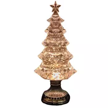 Minami Boeki 34 x 15 x 10 см Рождественский снежный шар с автоматическим блестящим танцующим светодиодным светильником для настольной елки