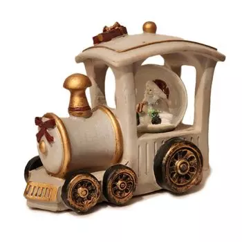 Minami Boeki Снежный шар в старинном стиле, рождественский Санта-Клаус, рождественская елка, плюшевый мишка, интерьерный дисплей, старинный шар SL (слоновая кость (Стекло 4.5см))