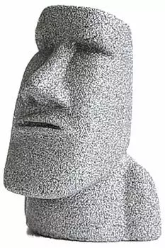 Minamisanriku Moai Family Мини Статуя Моаи Серебряный Амулет Талант Сила Камень Амулет Забавные Товары Подарок На День Рождения Подарок [Премиум - / Цветение]