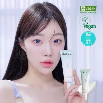 [Mincaron Pick] Dinsi Premium Vegan Mild Moist Sun Cream SPF50+ PA++++ 50 мл, корейский солнцезащитный крем