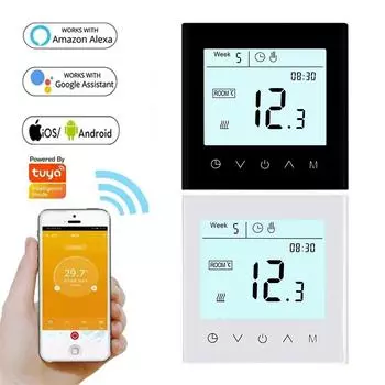 MINCO HEAT MK100 Smart Tuya WiFi теплый пол термостат для электрического отопления регулятор температуры газовый котел водонагреватель