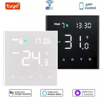 MINCO HEAT Smart WiFi Thermostat Программируемый комнатный термостат с поддержкой Alexa, голосового управления Google Home и приложения Smart Life 95-240V