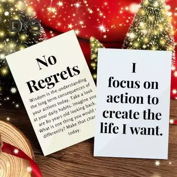 Mind of A Champion Мотивационные открытки для мужчин Ежедневные действия Шаги и утверждения Вдохновляющие открытки для производительности Осознанность Личное чёрный