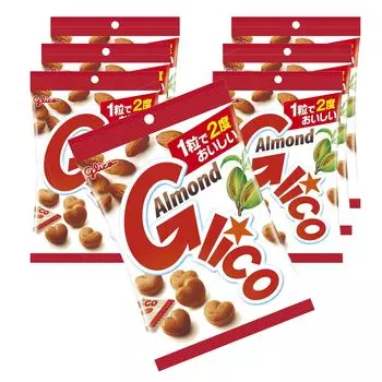 Миндаль Glico пакетик тип 76 г x 7 пакетиков Ezaki Glico Caramel индивидуально упакованный миндаль Glico