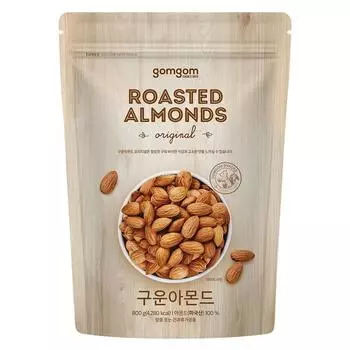 Миндаль глубокой обжарки, 800 г, 1 шт., корейские орехи