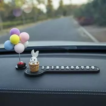 Номерной знак парковки Mine Mirae cute rabbit, Rabbit A, 1 шт., корейский автомобильный аксессуар