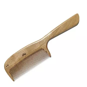 Гребень Минебори, расческа ручной работы, изготовленная мастером по обработке самшита, имеет ручку для удобства расчесывания. - - - (Большие/нормальные зубы)