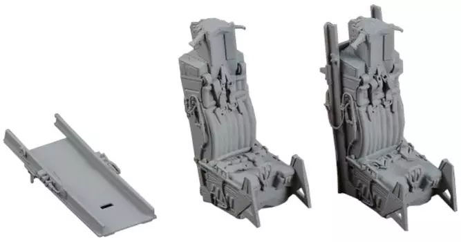 Minecraft Collection Early Type ACESII Ejection Seat 2 Pieces Plastic Model Parts MCC4826 1/48 F-16 Two-Seater (Airplane)