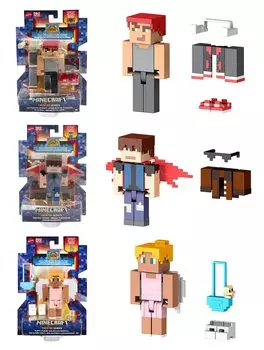 Minecraft Creator Series Фигурка E Ассортимент в коробке, содержащий 8 лет и [Проданные фигурки] [6 штук] 986E-HJG74