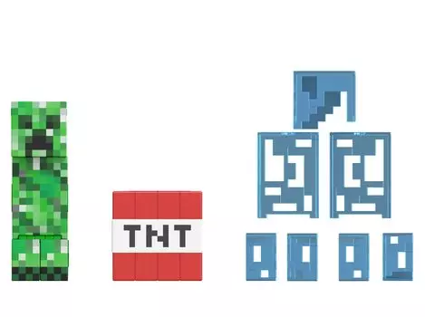 Minecraft Diamond Level Коллекционная фигурка Крипера с литыми аксессуарами Коллекционный подарок для взрослых фанатов и детей от 6 лет и старше 5,5 - &