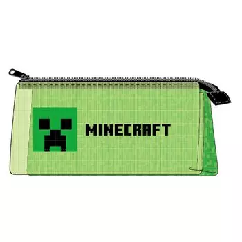 Minecraft Mesh Three Pocket Pouch Creeper x W20 x D4cm K-Company CM3P1-MCT-CP H9.5