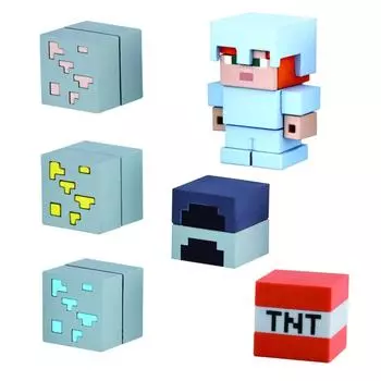 Minecraft Mykeshi Starter Set 02 Железный Алекс и набор для исследования пещер