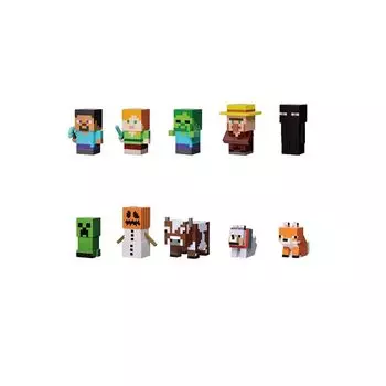 MINECRAFT Minecraft мягкая виниловая кукла-талисман коробка из 10 штук