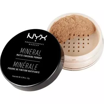 Минеральная матирующая пудра Nyx Mineral Matte Finishing Powder, средняя/темная, 8 г