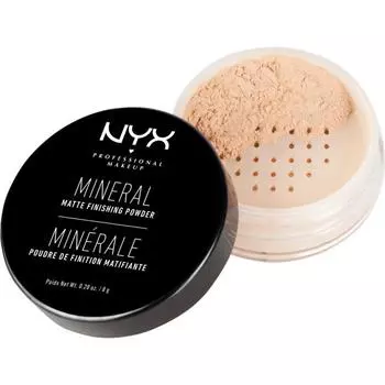 Минеральная матирующая пудра Nyx Mineral Matte Finishing Powder, светлая/средняя, 8 г