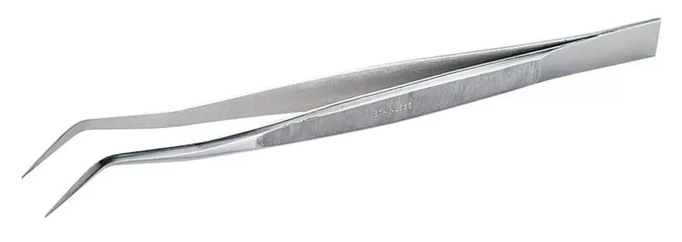 Mineshima Precision Bent Tweezers 155mm Hobby Tool F-130B