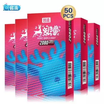 Mingliu 50 шт. более толстые презервативы с длинными шипами 2080 большие частицы стимуляции презервативы со смазкой на основе гиалуроновой кислоты M