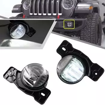 Mingrui тест 2 шт. светодиодные противотуманные фары Wrangler JK JL Gladiator JT OEM заводские противотуманные фары замена J eep