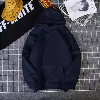 Mingxin мужская спортивная толстовка с капюшоном больших размеров на осень/зиму: Модный длинный рукав для бега и активного отдыха. S оранжевый