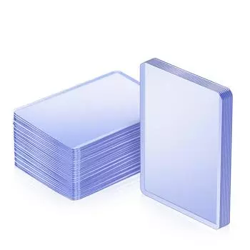 MINGYI Top Loader Обычная загрузка карт Хранение торговых карт Материал ПВХ Двусторонний Прозрачный (Набор 120)