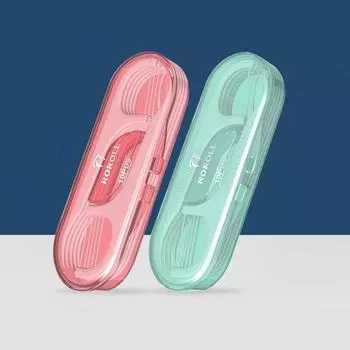 Мини 10 шт./кор. зубочистка, межзубная щетка, зубная нить, портативная зубочистка, средство для чистки зубов с трубкой для хранения зелёный