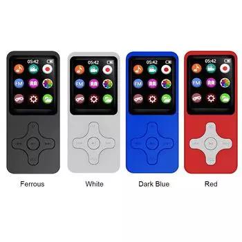 Мини 1,8-дюймовый MP3-плеер Bluetooth5.0 динамик с картой памяти 32 ГБ HiFi музыкальный динамик портативный Walkman с FM-радио/записью/электронной книгой Wirh 32GB TF Card красный