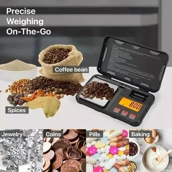 Мини 200/50G-0.01G карманные весы ювелирные высокоточные электронные весы цифровые граммовые весы с крышкой 50G