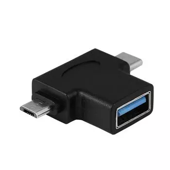 Мини 2 в 1 Micro USB USB 3.1 Type C Male to USB 3.0 Female OTG конвертер адаптер