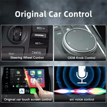 Мини 2 в 1 проводной беспроводной Ai Box Carplay Android Auto адаптер для OEM автомобильного радио Smart Audio Box Bluetooth WiFi Auto Connection