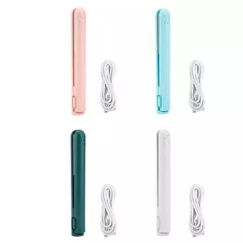 2 в 1 выпрямитель для волос USB Керамика Нагревание Выпрямление Завивка Утюжок для волос White