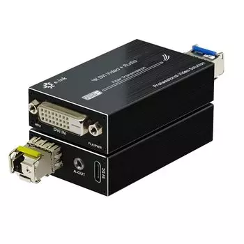 Мини 4K DVI оптоволоконный удлинитель DVI в оптоволокно 4K DVI видео оптический приемопередатчик до 20 км по одномодовому оптоволокну с внешним стереозвуком - конвертер,