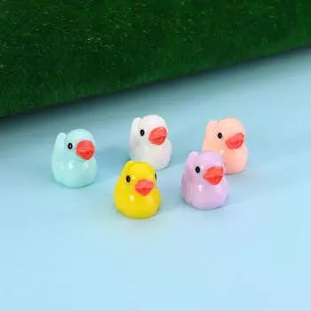 Мини 5 шт. Феи Поделки Животные Украшения Миниатюрные Украшения Фигурка Желтые Утята синий